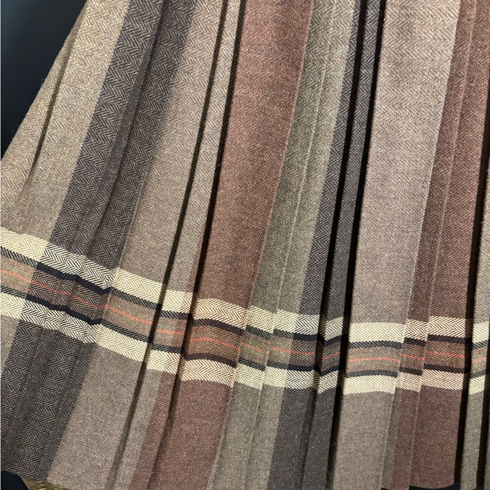 Vintage Tweed Wool A-Line Skirt